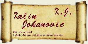Kalin Jokanović vizit kartica